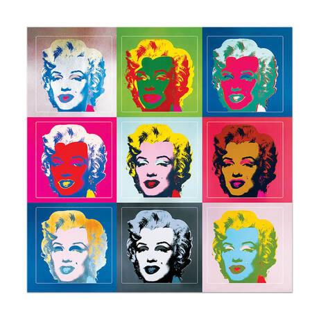 Sticker-Bogen -  Marilyn by Warhol